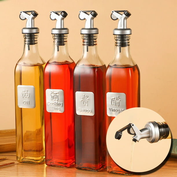 250/500ml Glass Olive Oil Vinegar Dispenser Pourer Bottle Kitchen Cooking Tools